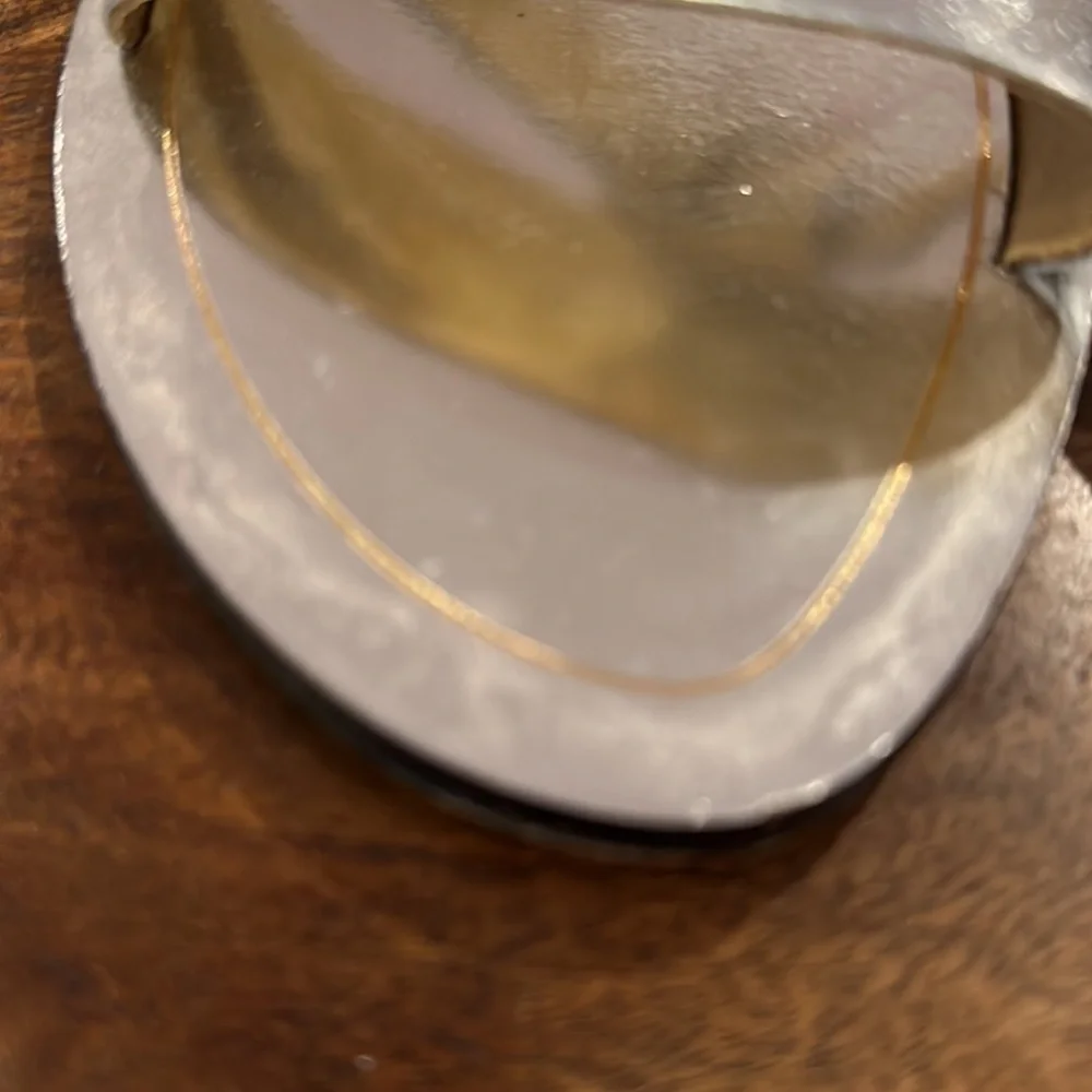 J. Crew Silver Cyprus Sandal Sz9